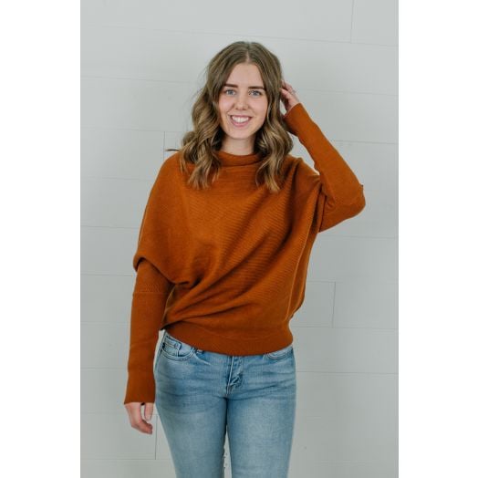Elora Slouch Neck Pullover