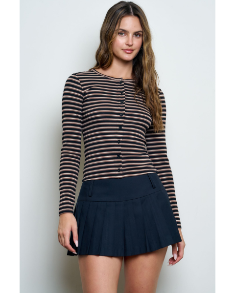 Adalyn Button Long Sleeve Top