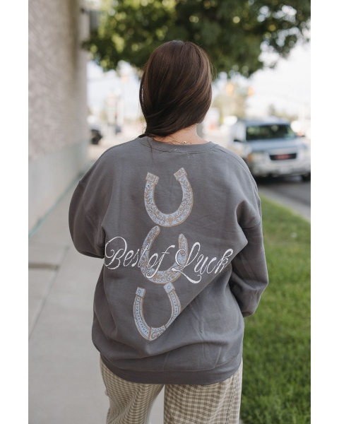 Best Of Luck Western Sweatshirt