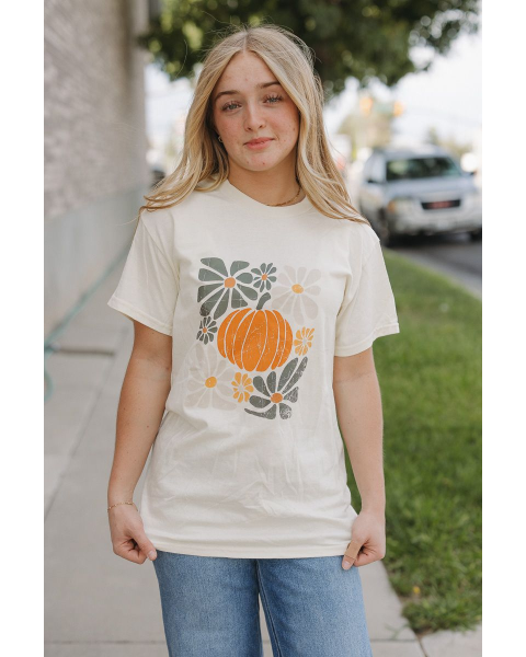 Boho Floral Pumpkin Shirt