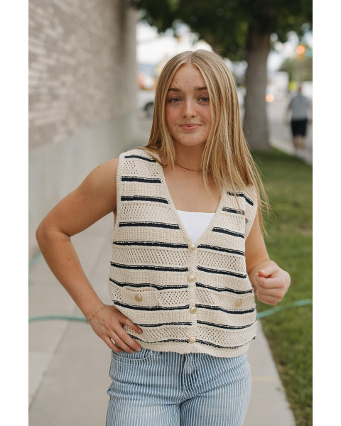 Devanne Striped Vest Top