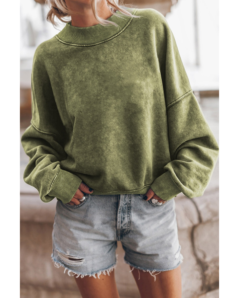 Drop Shoulder Crew Sweatshirt