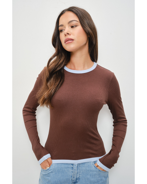Edwin Contrast Top