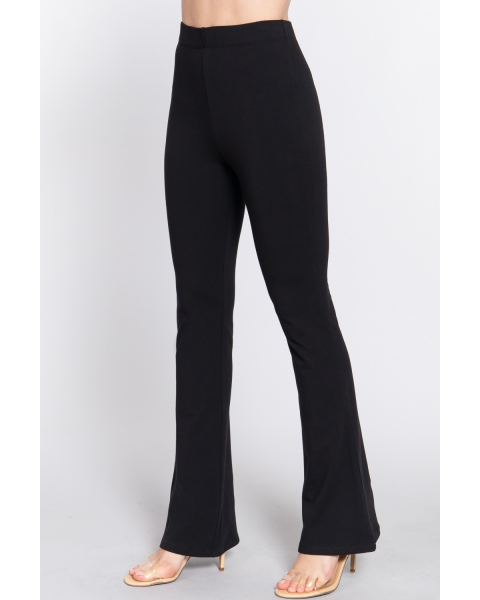 Elastic Waist Flare Yoga Pant