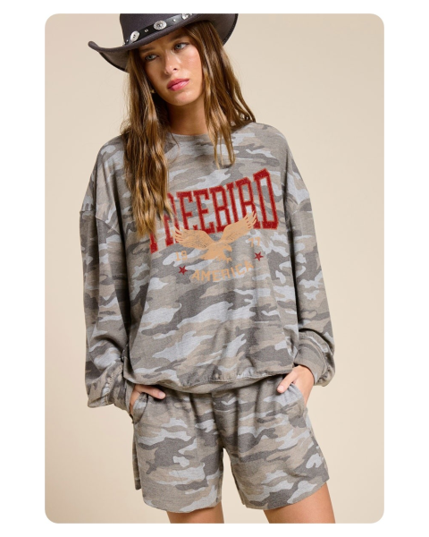 Free Bird America 1977 L/S Tee