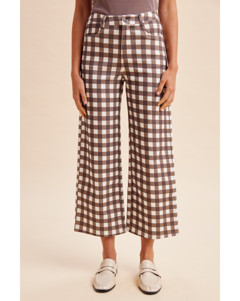 Giselle Gingham Print Jean