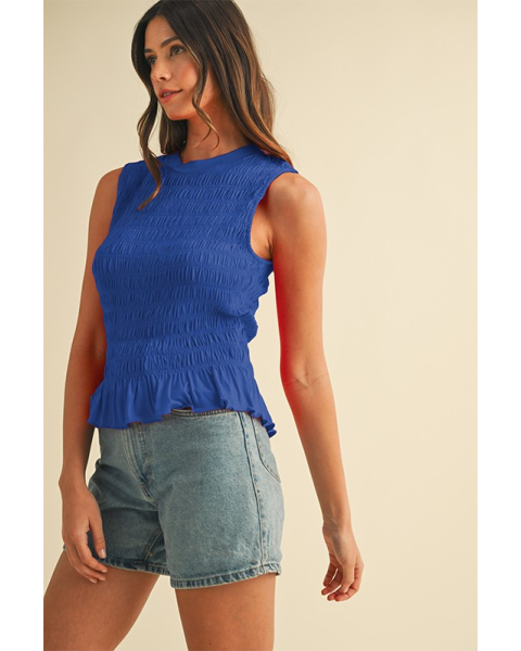Liberty Smocked Ruffle Tank