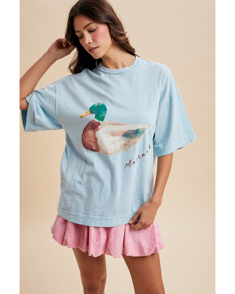Mallard Duck Oversized Tee