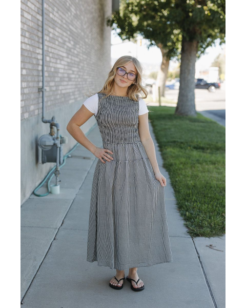 Mallory Smock Gingham Dress