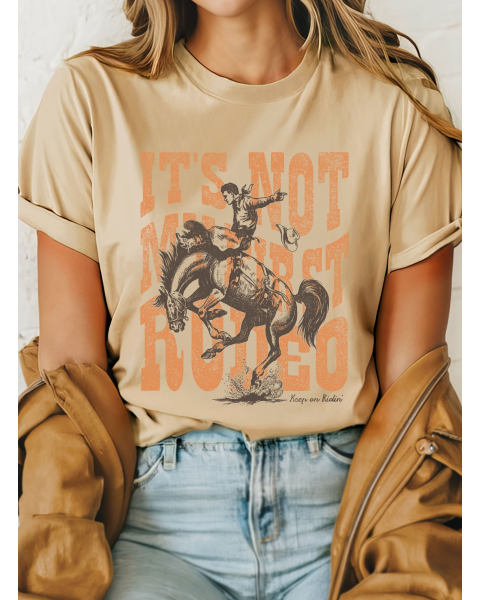 Not My First Rodeo Cowboy Tee
