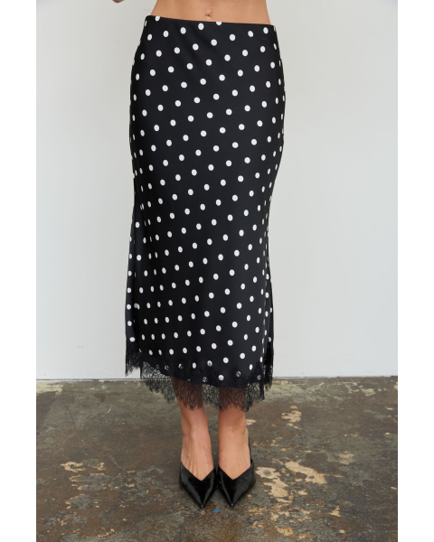 Opal Polka Dot Lace Skirt