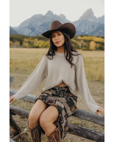 Raglan Knit Pullover