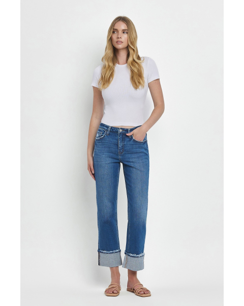 Victoria High Rise Straight Jean