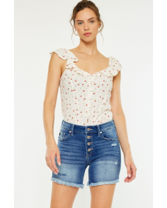 Amaya Button Front Short