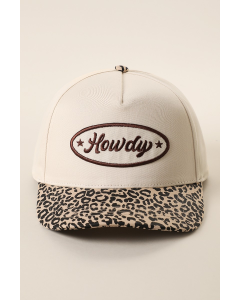 Howdy Embroidered Patch Hat