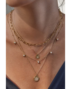 Multi Layer Stone Necklace