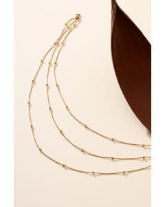 Titanium Triple Layer Necklace