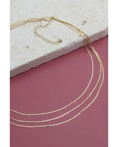 Triple Layer Chain Necklace