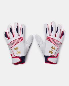 UA Men's Yard 9 Stars & Stripes Batting Gloves 1378758